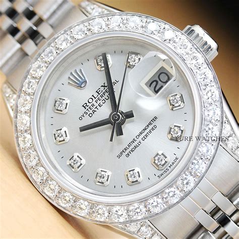 ladies datejust diamond bezel.